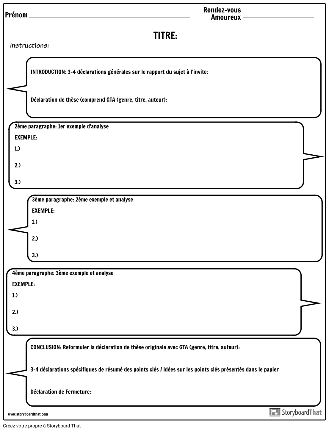 Analyse Critique Storyboard Par Fr Examples