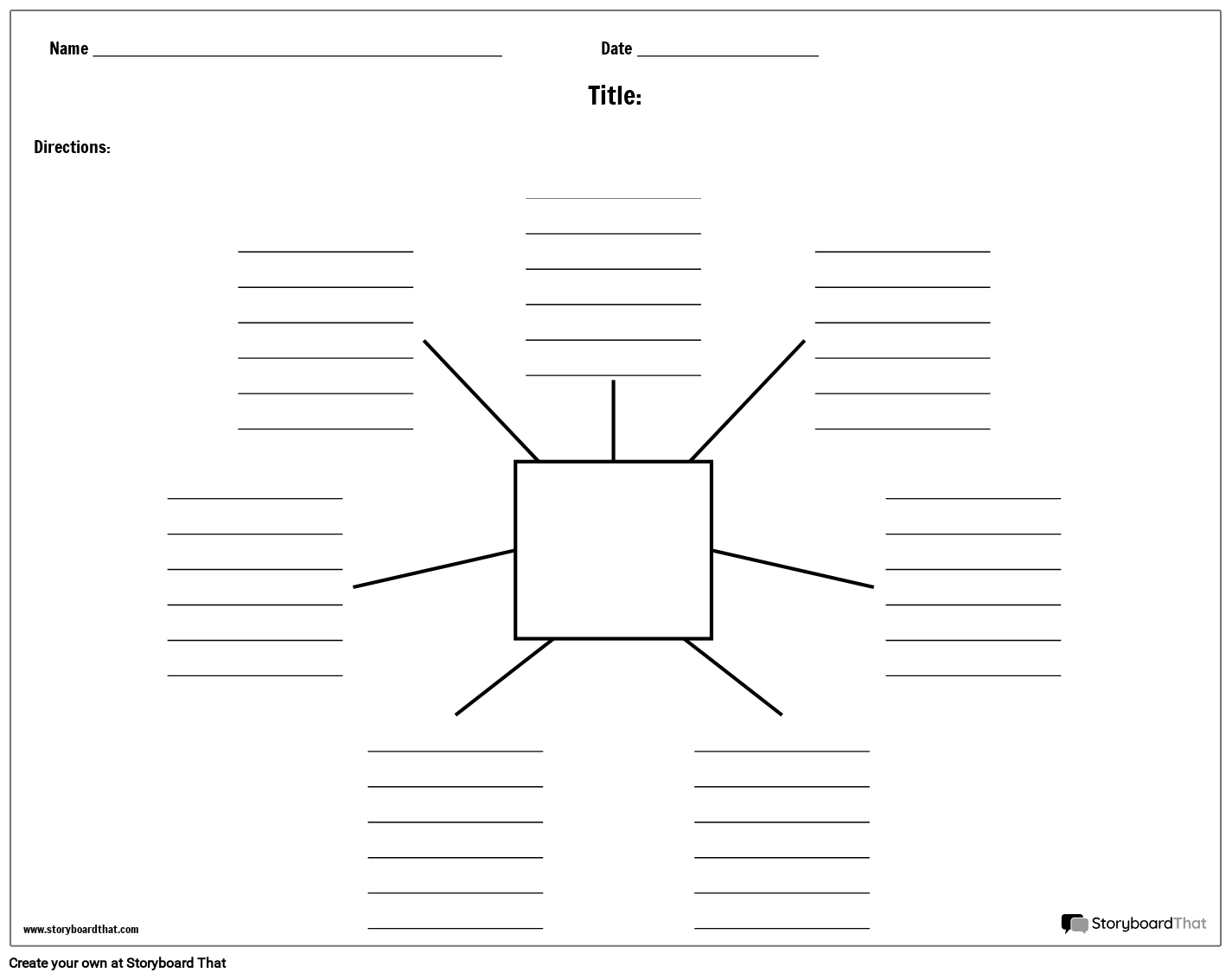 Carte d&#39;araignée avec lignes - 7
