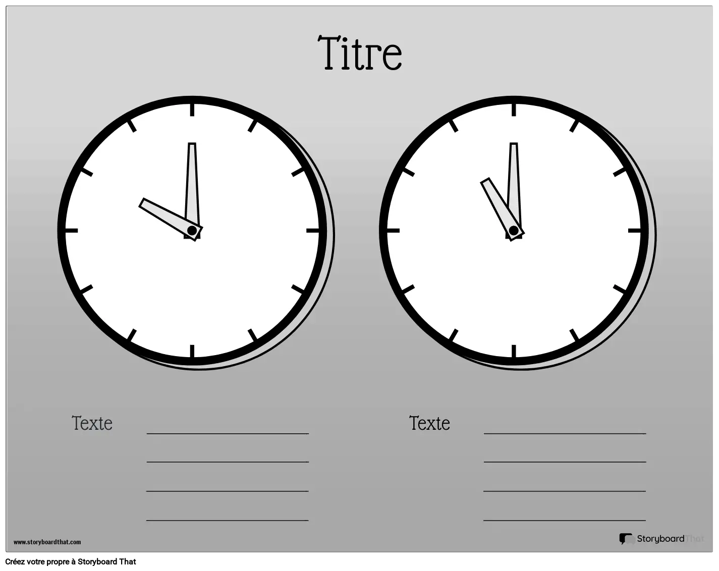 Dire L'heure 10 Storyboard Par Fr-examples