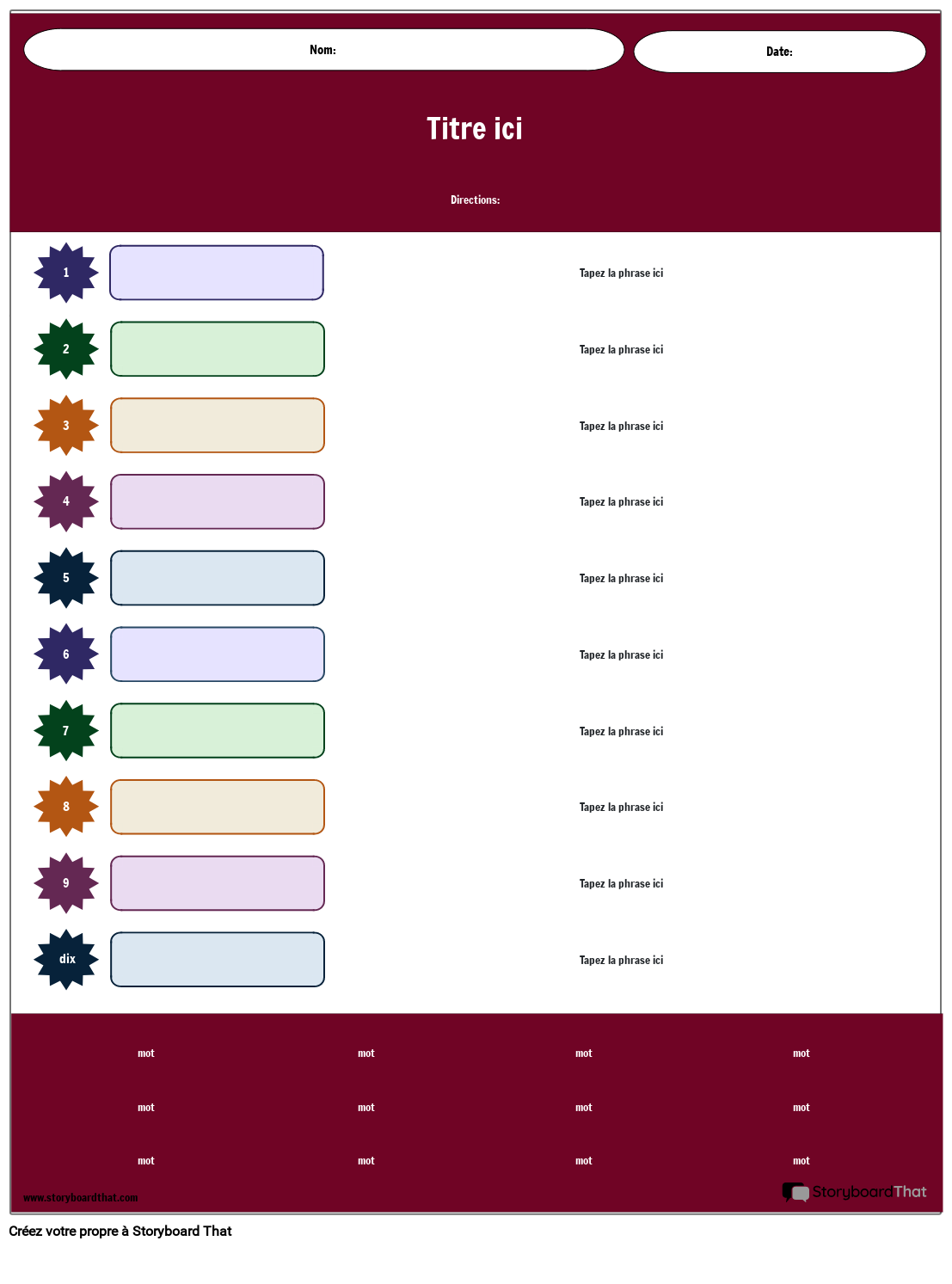 Feuille de Travail en Anglais sur les Indices Contextuels