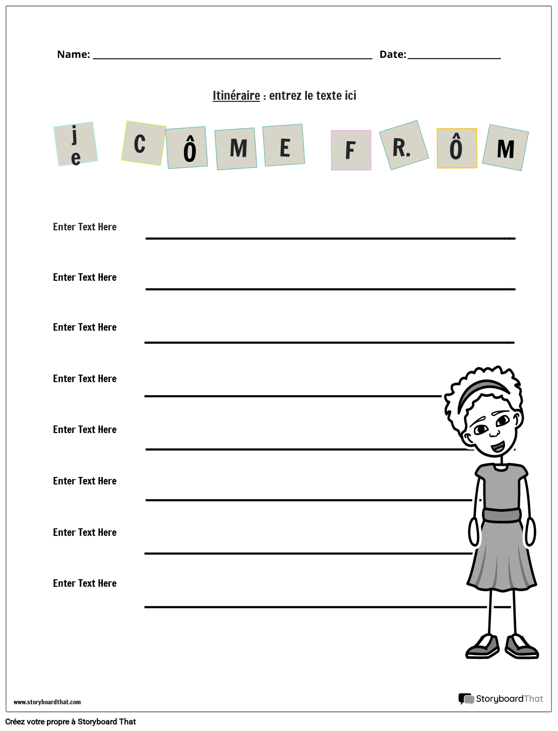 Je viens du mod le de po me gray storyboard par fr examples