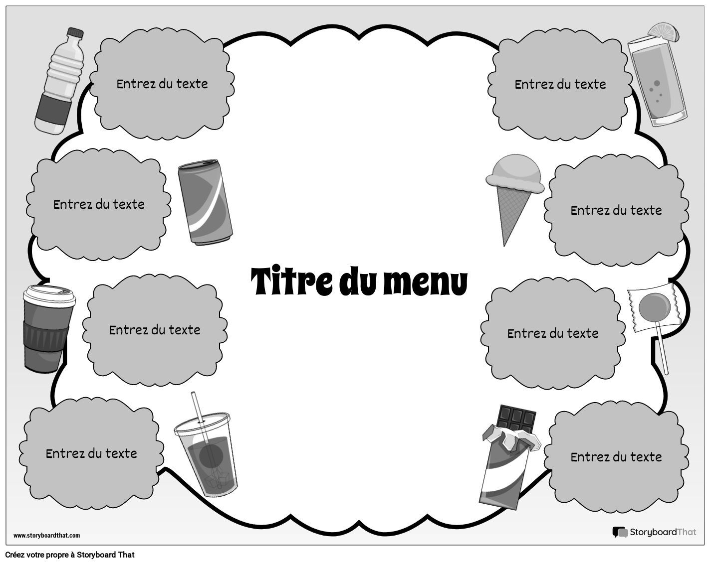 Menu 8 Storyboard por fr-examples