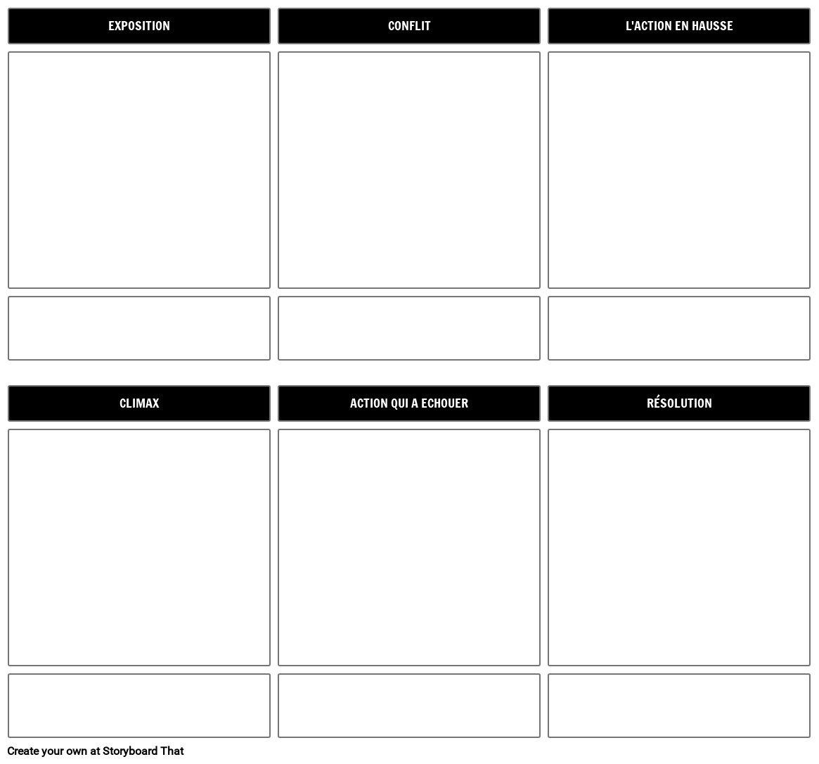 Modèle D'histoire Storyboard por fr-examples