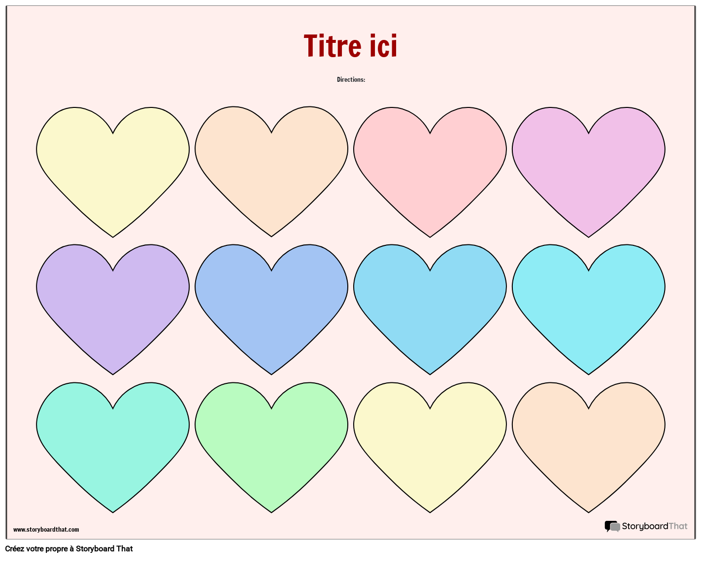 Mod le De D coupe De Messages Cardiaques Storyboard