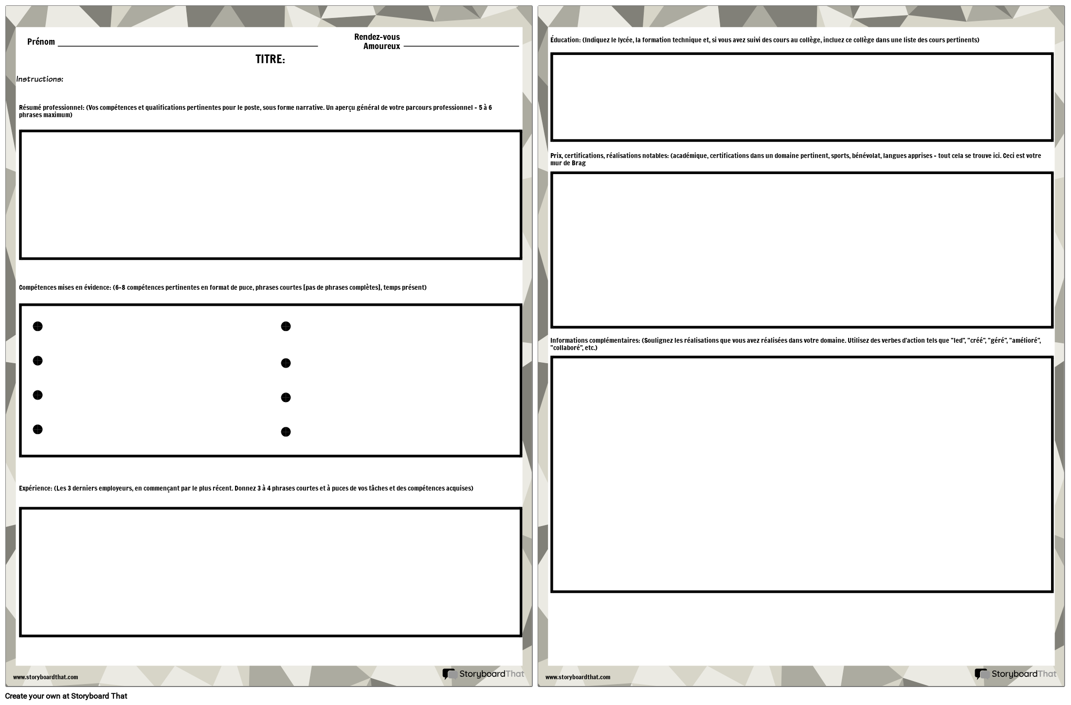 Reprendre 3 Storyboard por fr-examples