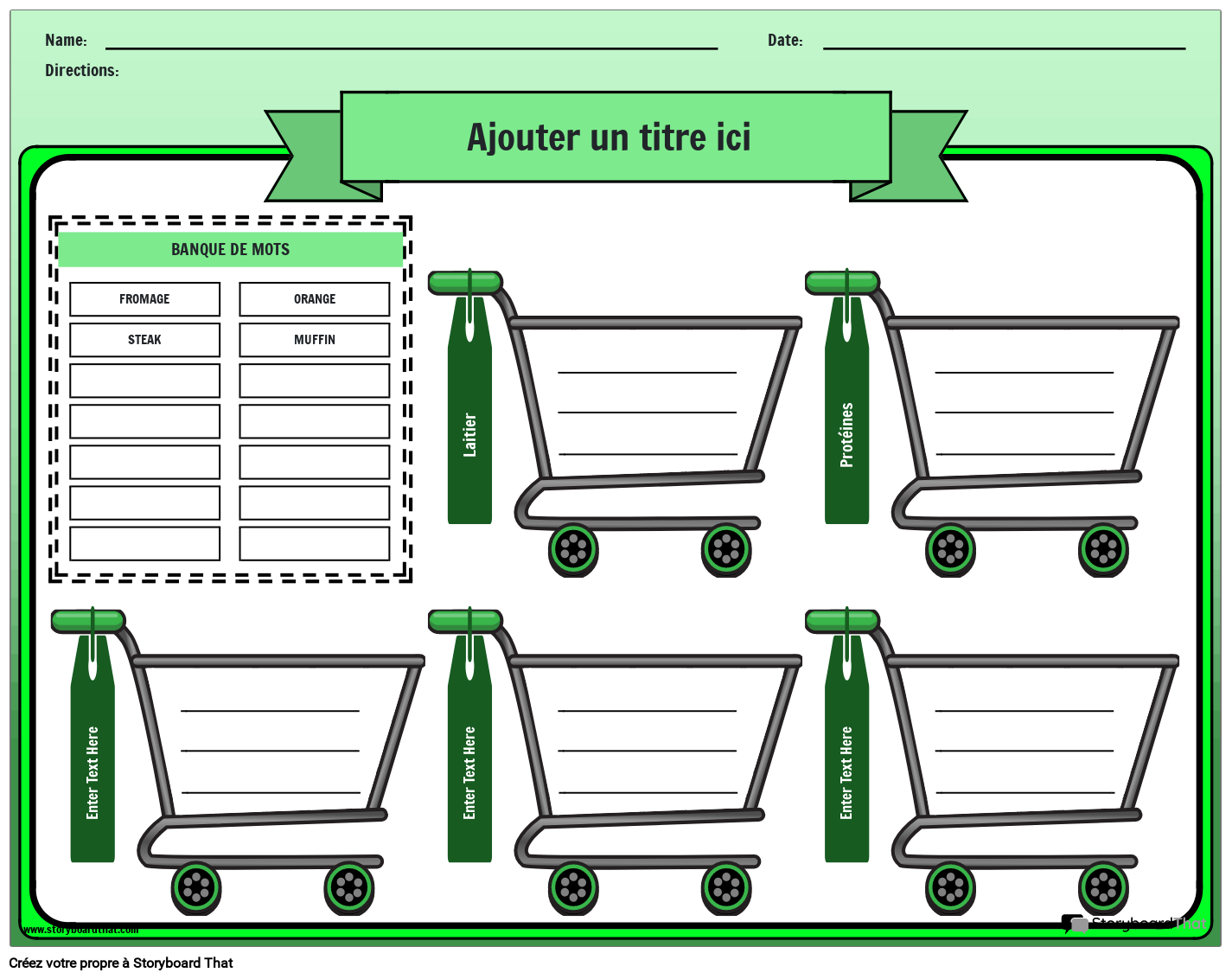 Trier Les Aliments En Groupes – Feuille De Travail Sur La Nutrition