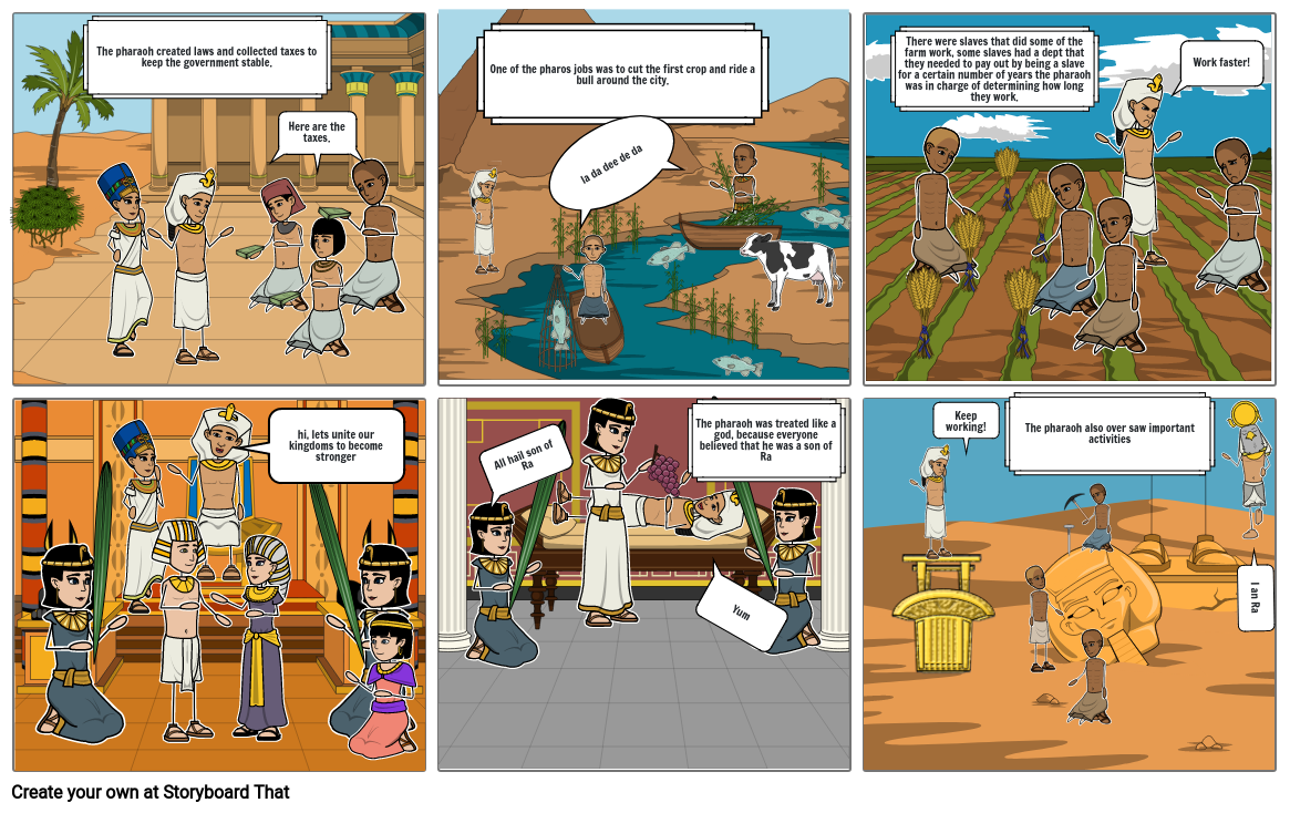 Ancient Egyptian Government Storyboard By Fredag