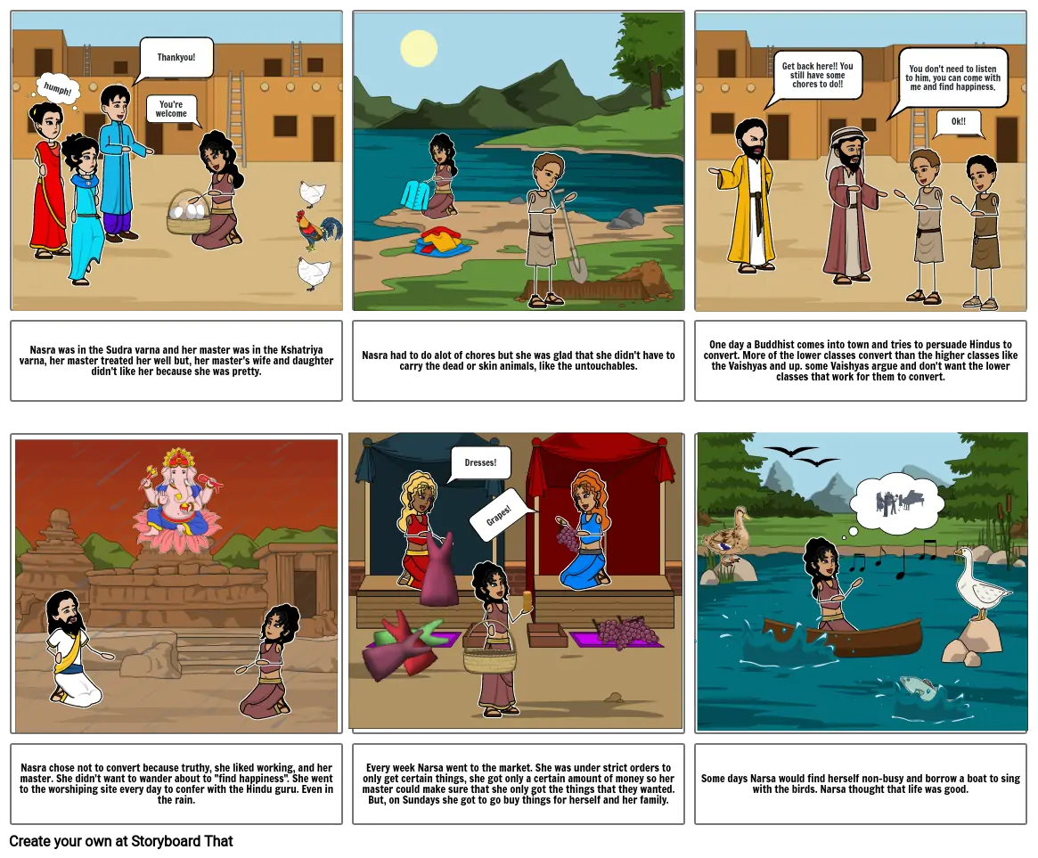 Ancient India Storyboard