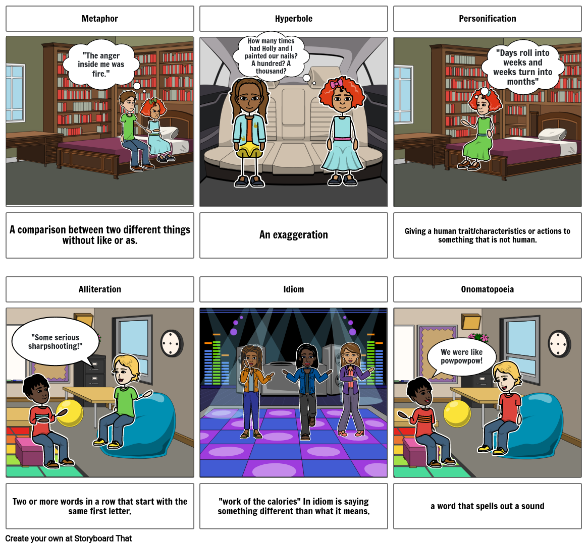 Figurative Language Storyboard By Ft6u 0074