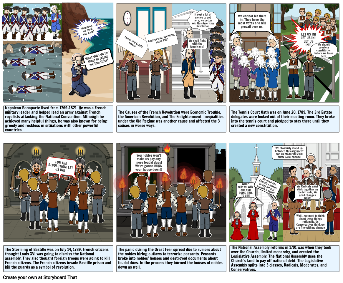 French Revolution Comic Storyboard by funnykarkar