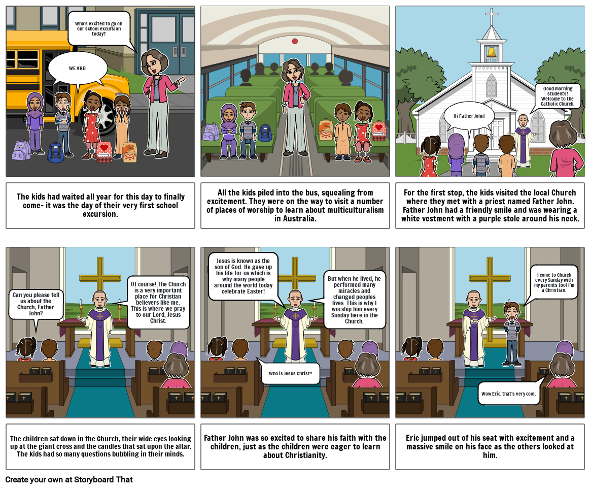 RAE Children's Book - Multiculturalism Storyboard