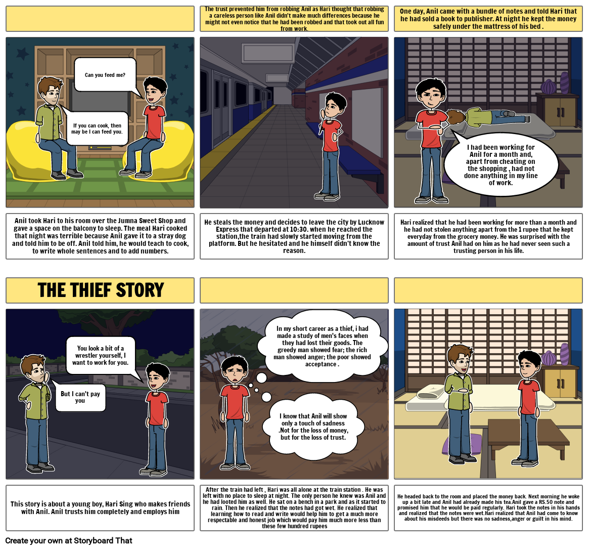 The their story Storyboard by ganguli