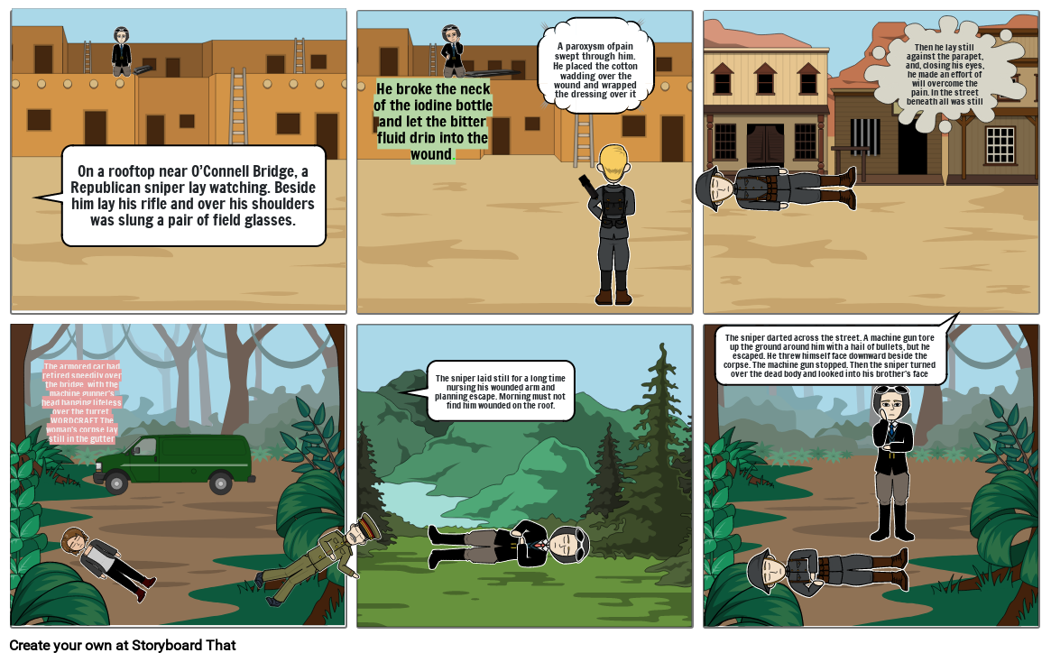 The sniper Storyboard por garcelle The sniper Storyboard por garcelle