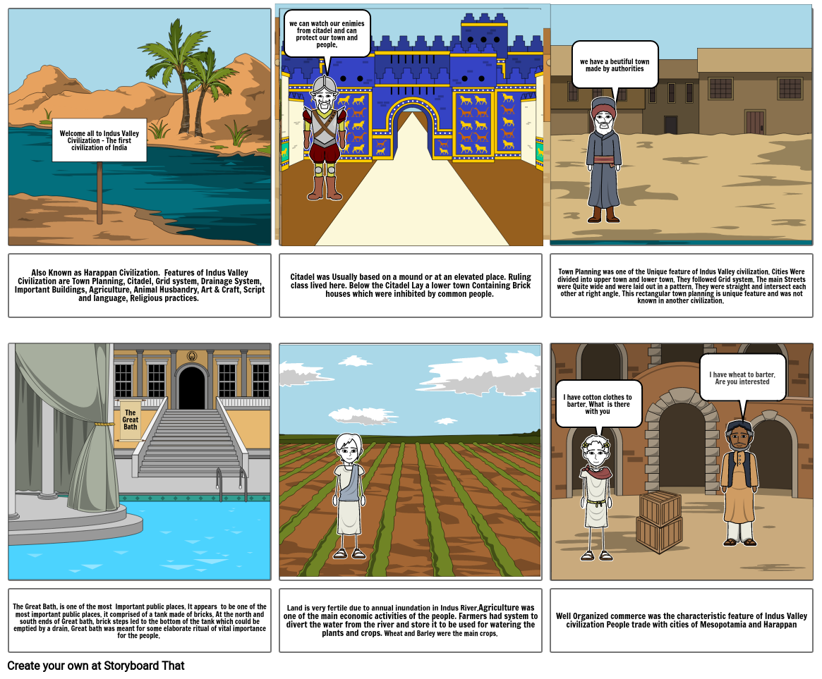 INDUS VALLEY CIVILIZATION Storyboard by georgymoothedom