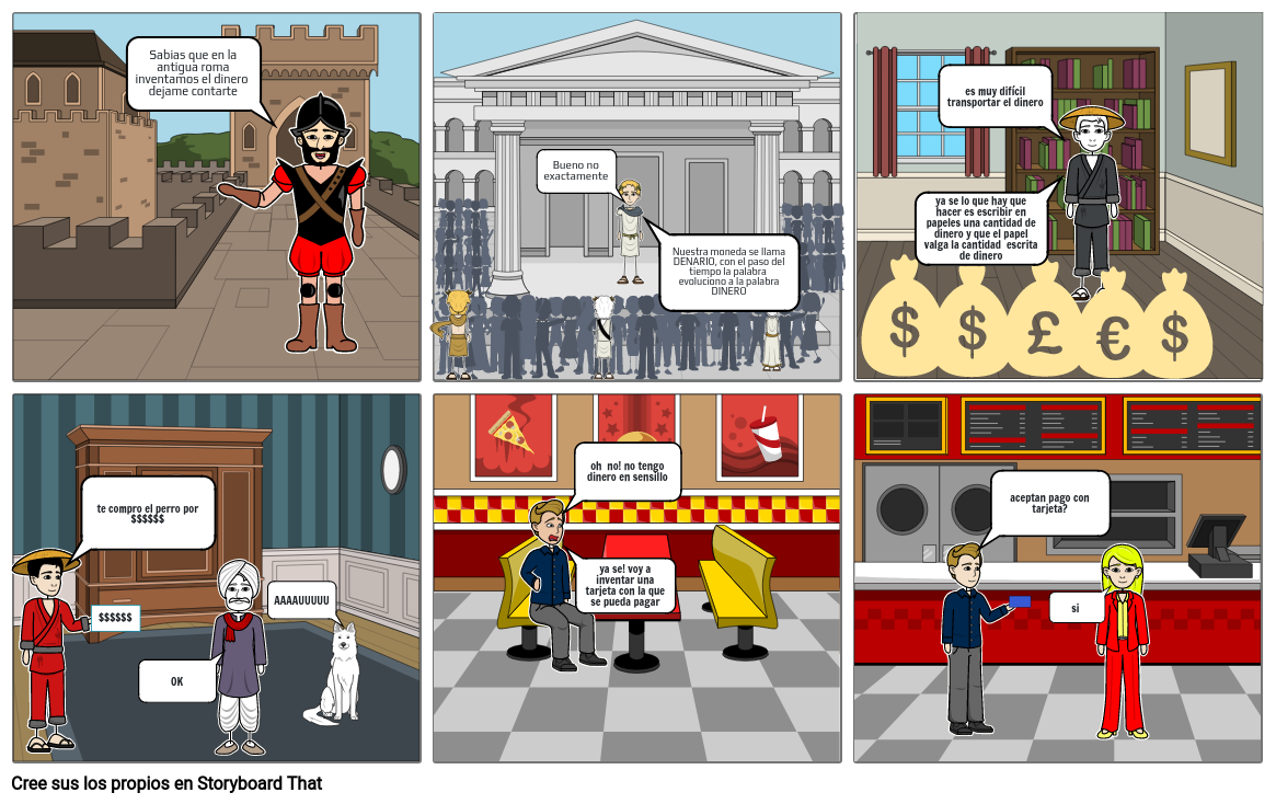 Historia Del Dinero Comic Terminado Storyboard 4879