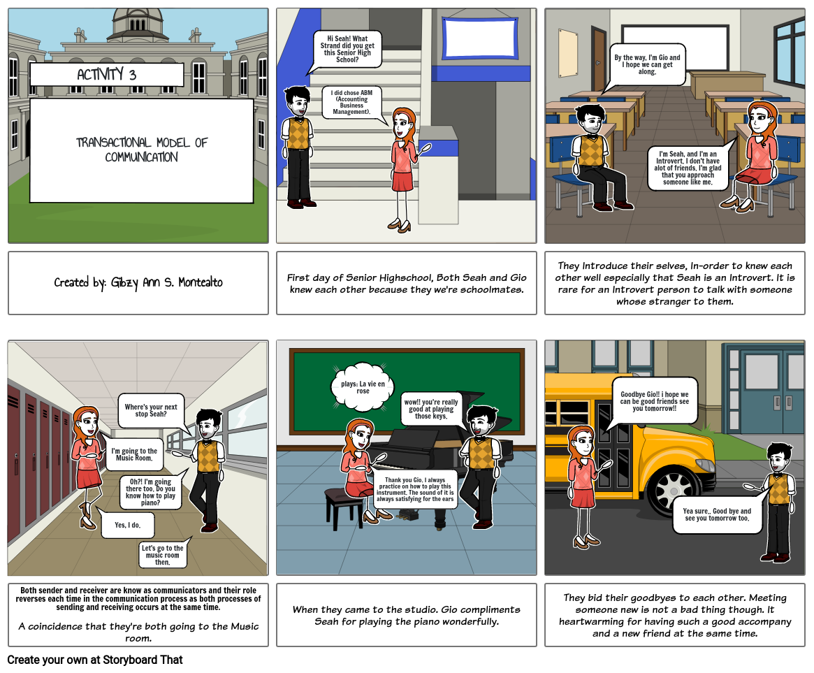 Transactional Model Of Communication Storyboard 7721