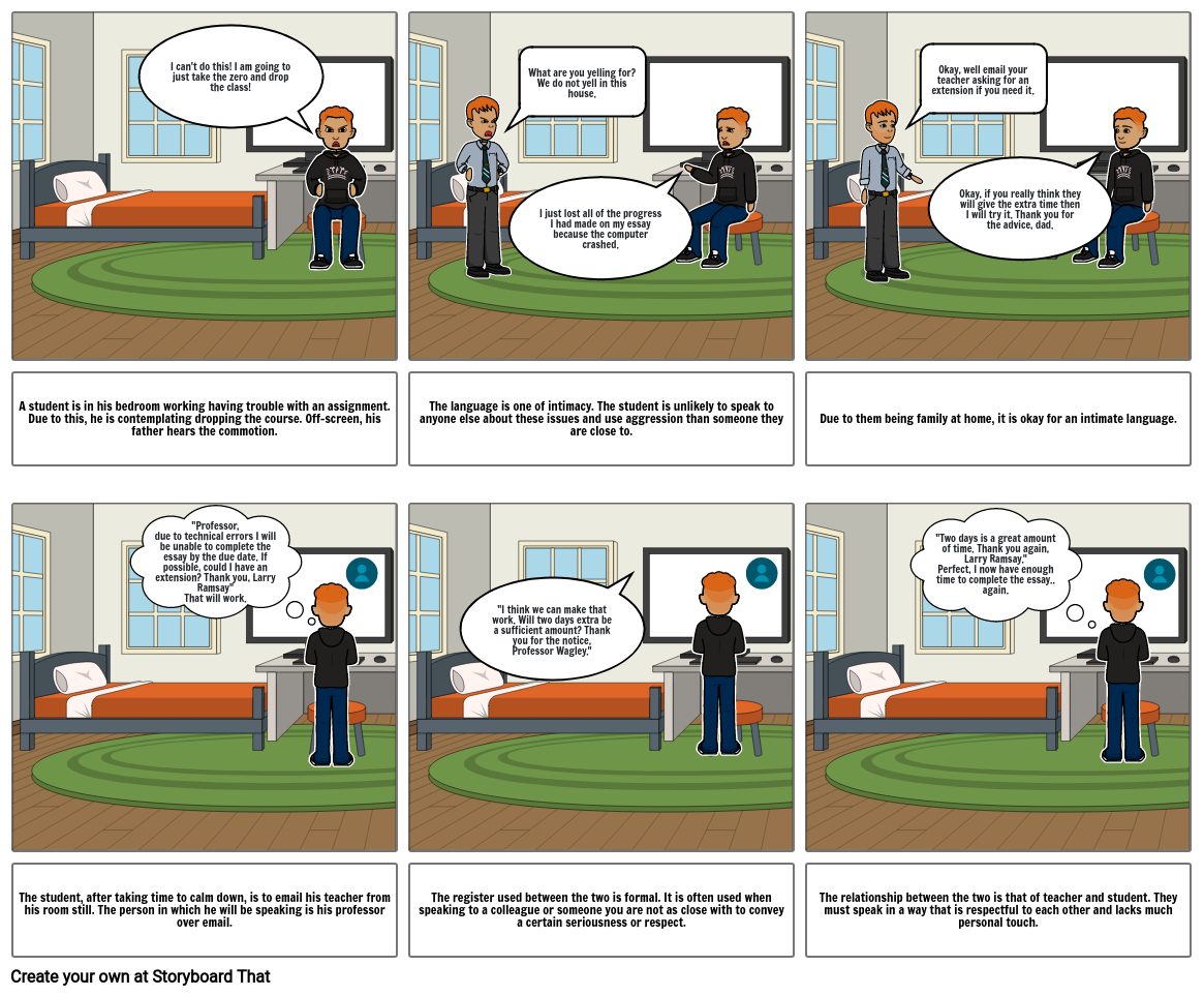 Code-Switching Storyboard Storyboard by glclark4