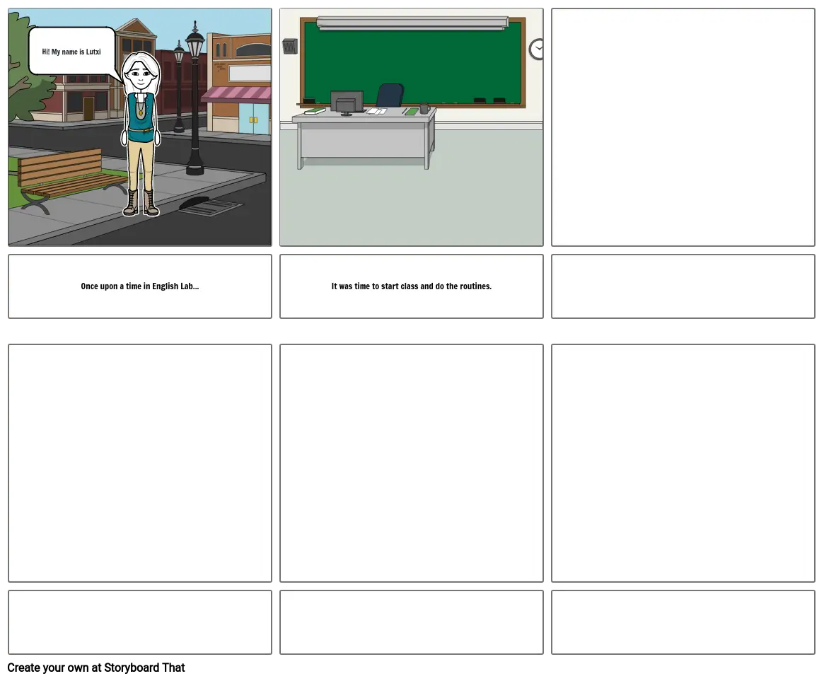 Our first storyboard