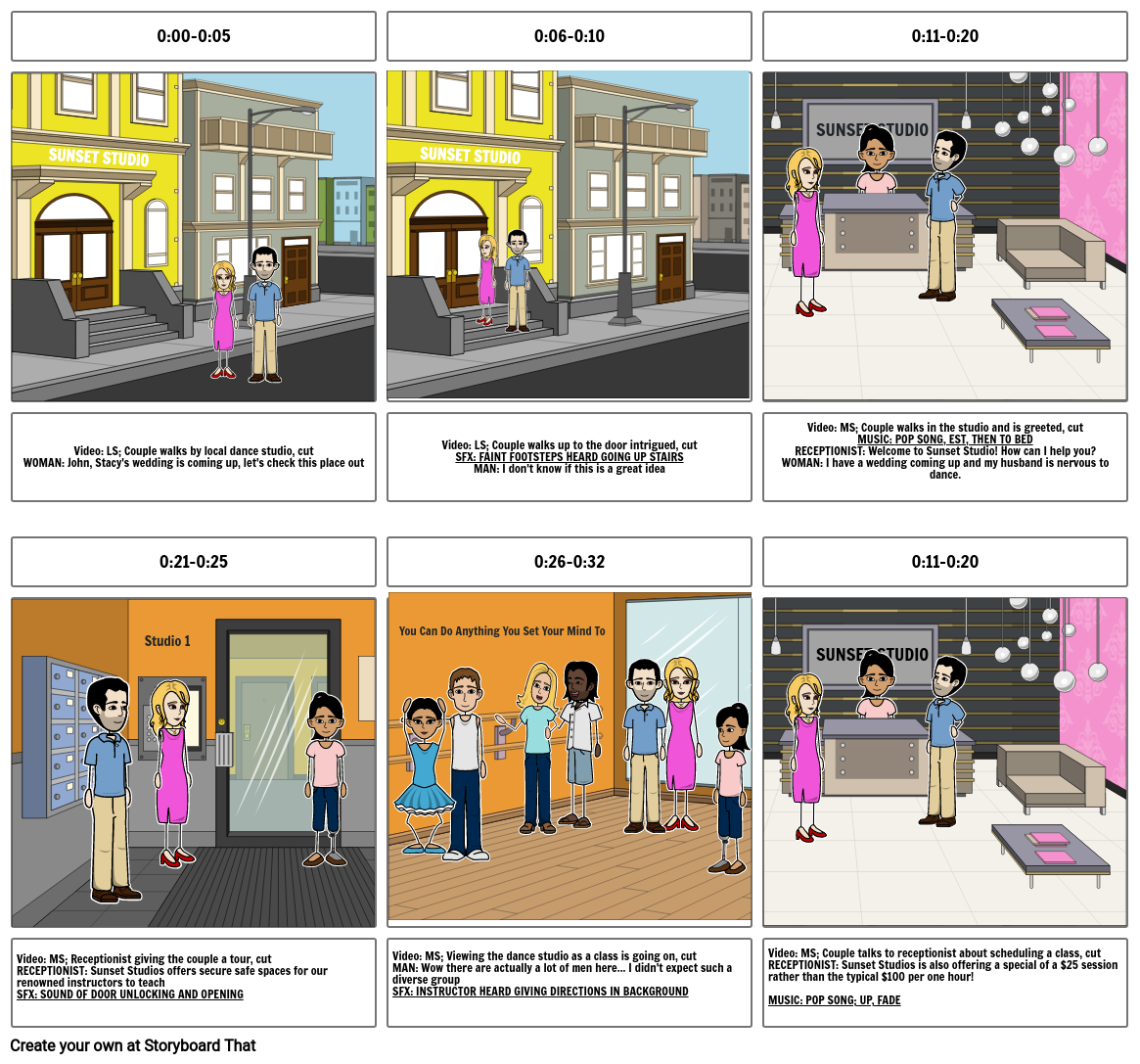 TV SPOT Storyboard par gmmcfadd