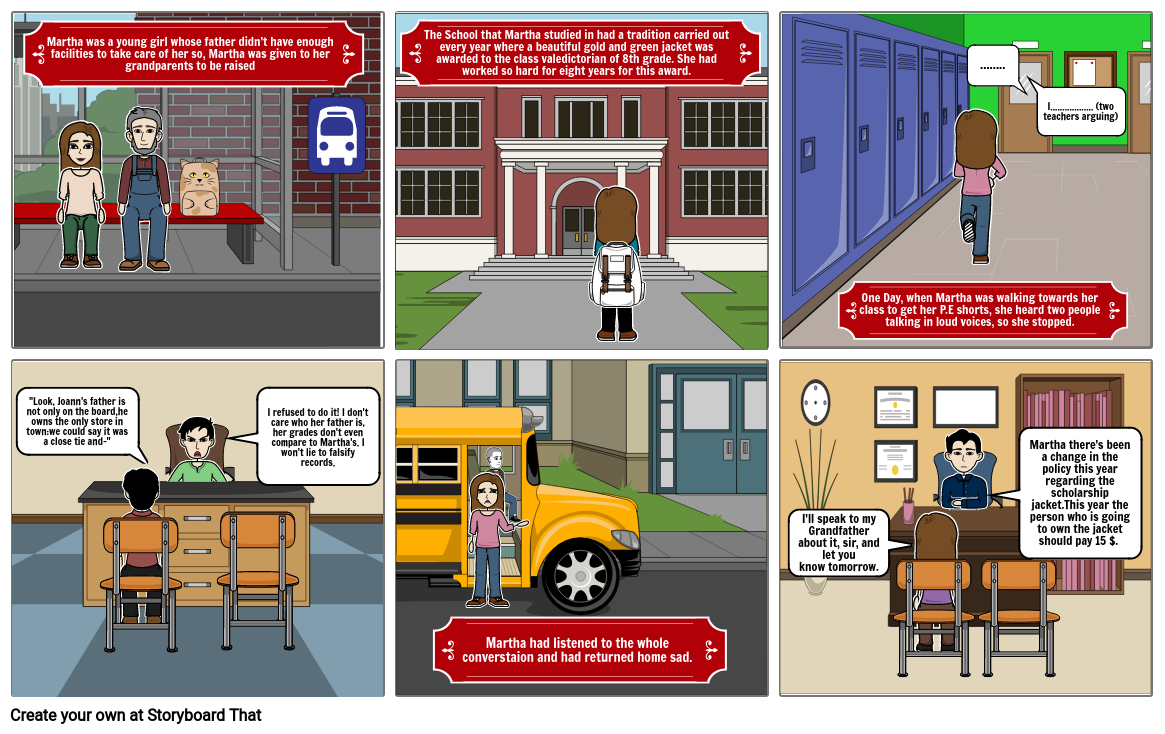 Scholarship Jacket Part 1 Storyboard por godsaveus