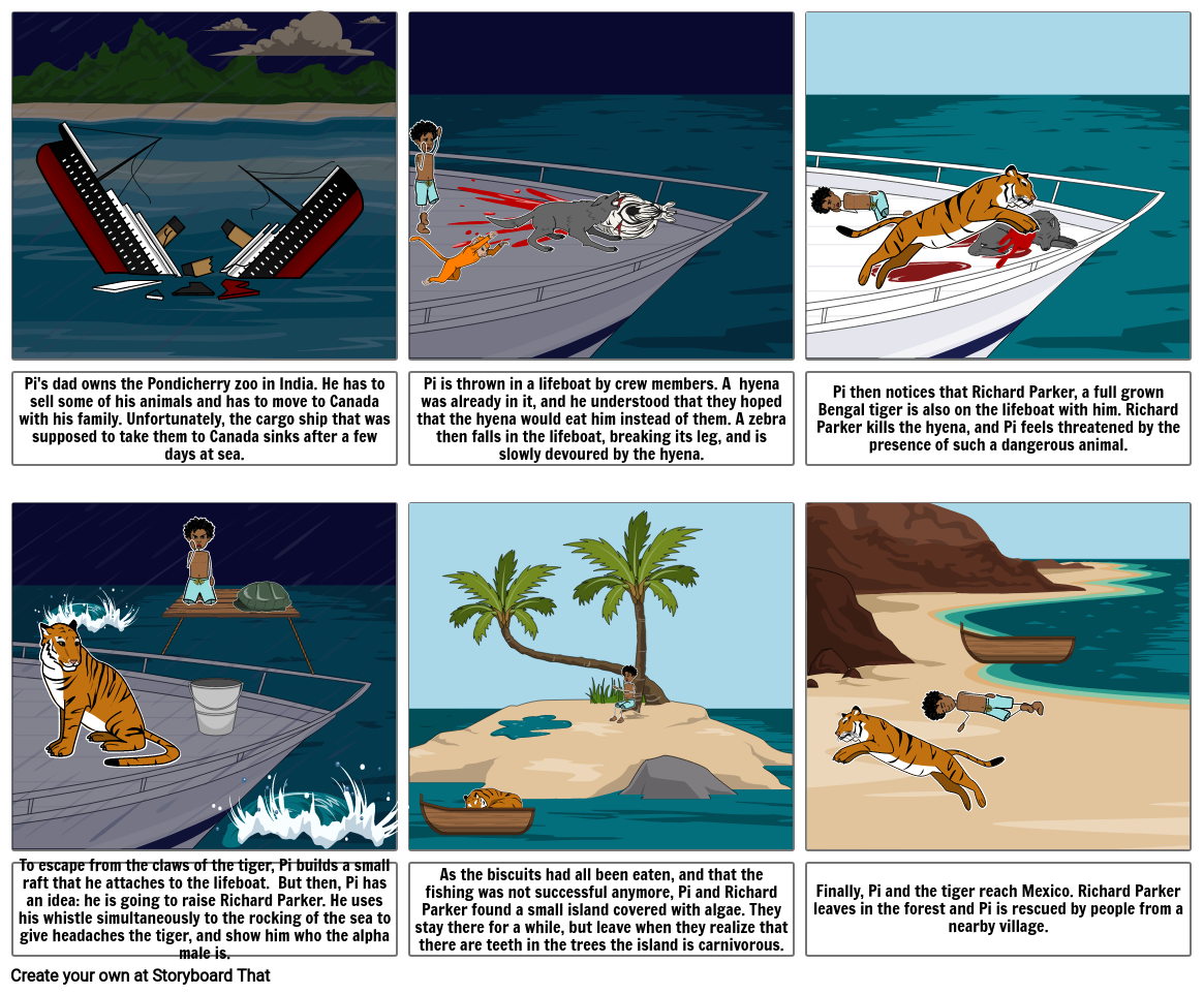 Life of Pi Storyboard by goku_3671