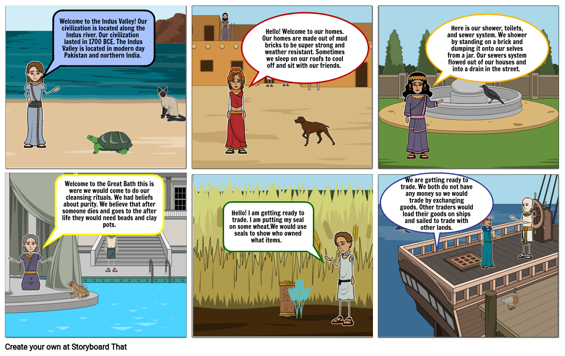 Indus Valley Storyboard Storyboard By Graceell