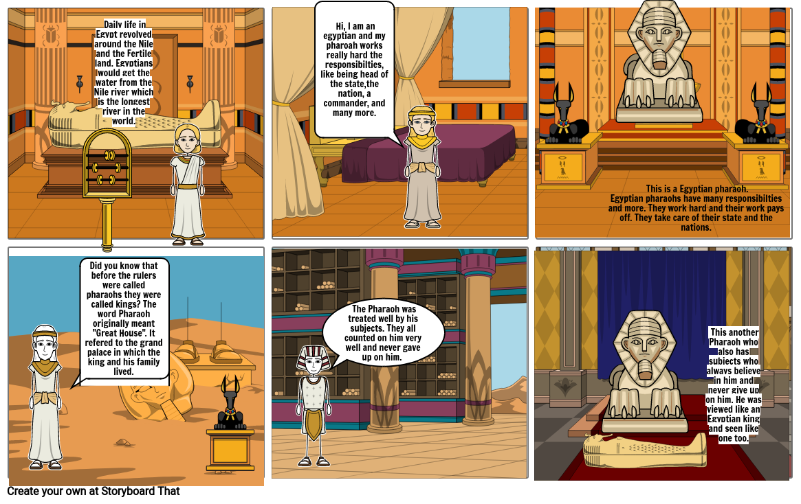 Ancient Egypt Comic Strip Part 2 Storyboard By 333365 Images