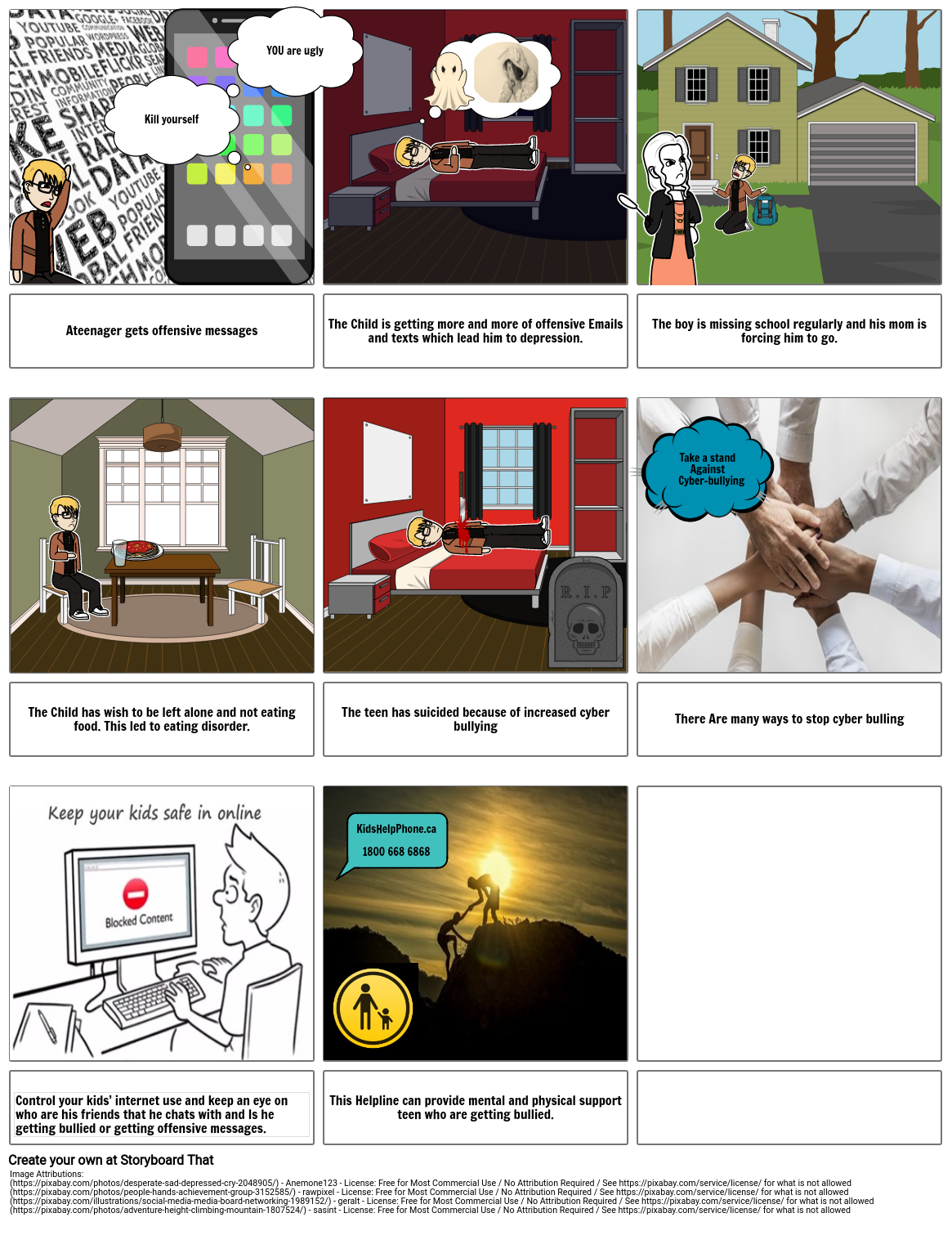 Bullying Storyboard Por Gurkirat