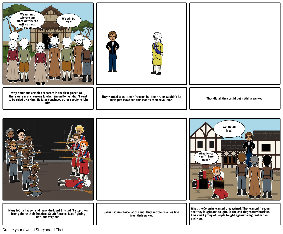 Latin American Revolution Storyboard By Gustavo C