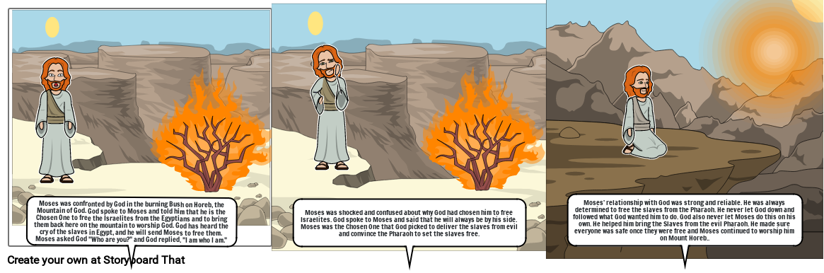 Moses and the burning Bush