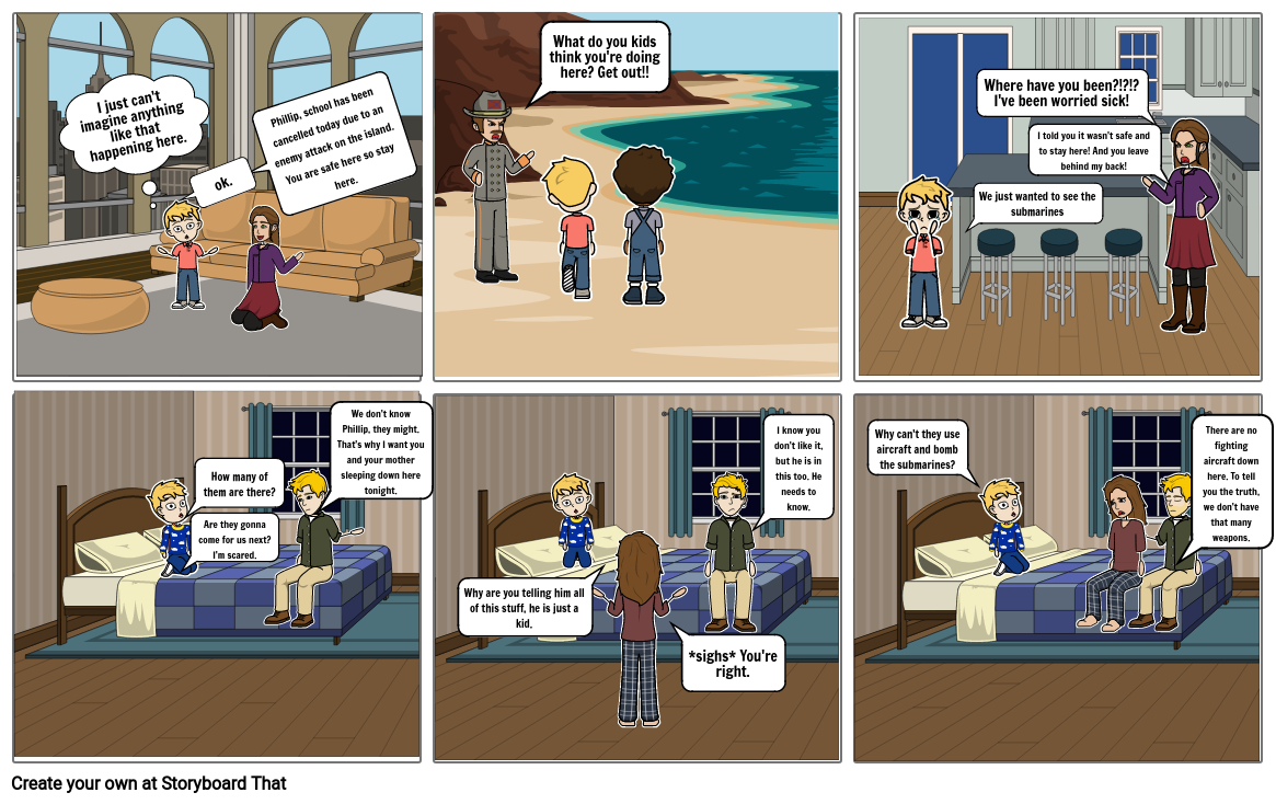 The Cay Chapter 1 Storyboard by hailey_rawn