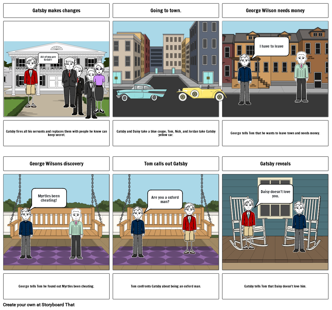 the great gatsby Storyboard by halmusawi3660