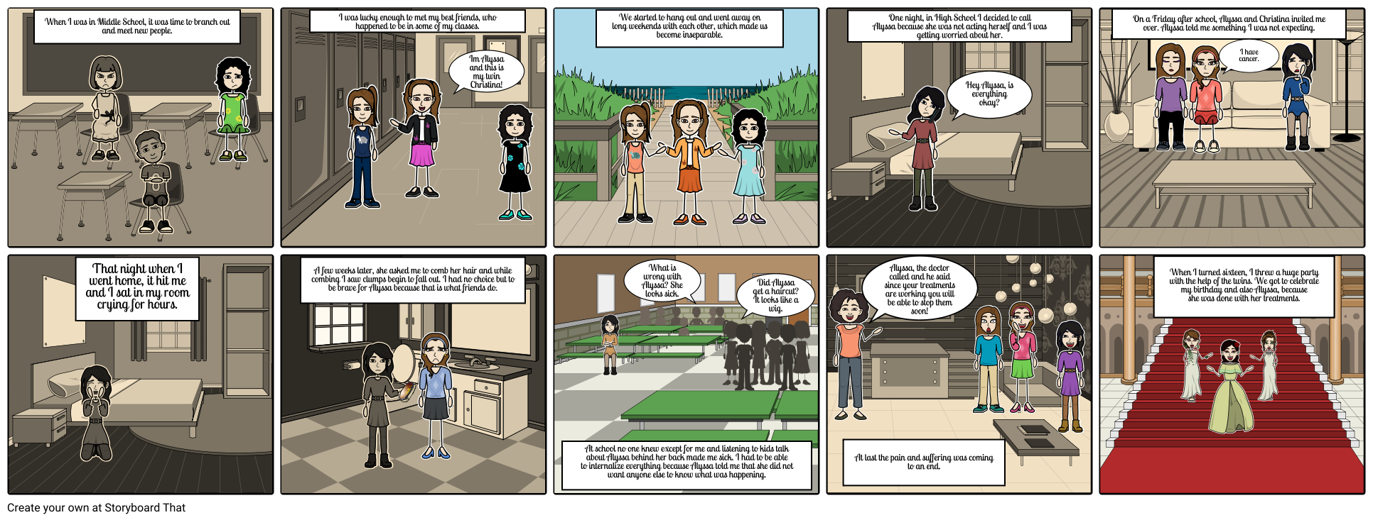 Graphic Novel Storyboard Por Hannah15ardito