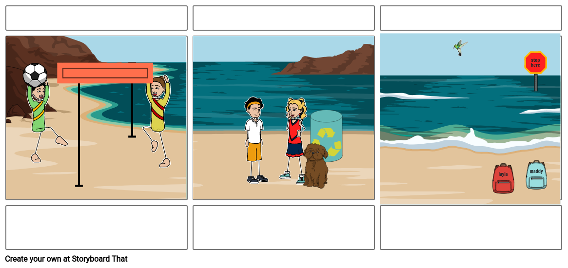 beach Storyboard by hannahjalloh