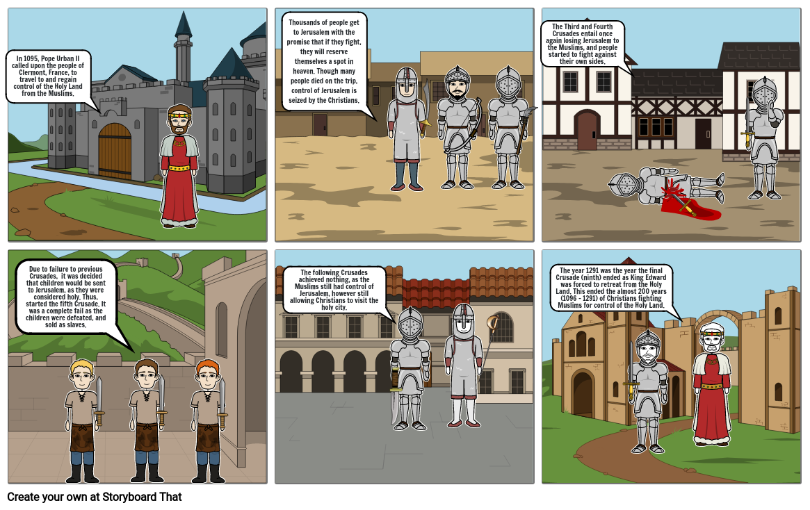 The Crusades Storyboard by harrylinwood