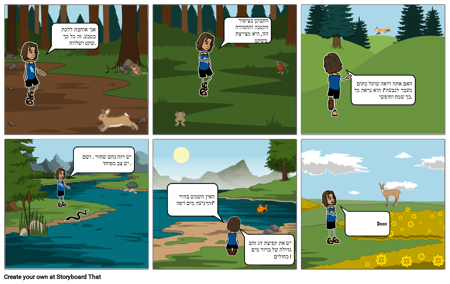 תארים: שימוש בשמות תואר - טיול ביער