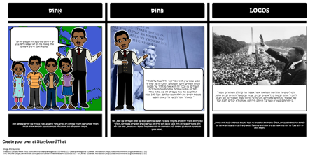 "יש לי חלום" אתוס, פאתוס, והלוגו