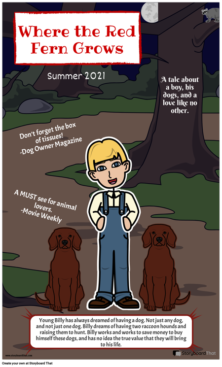 איפה שגדל השרך האדום פוסטר הסרט