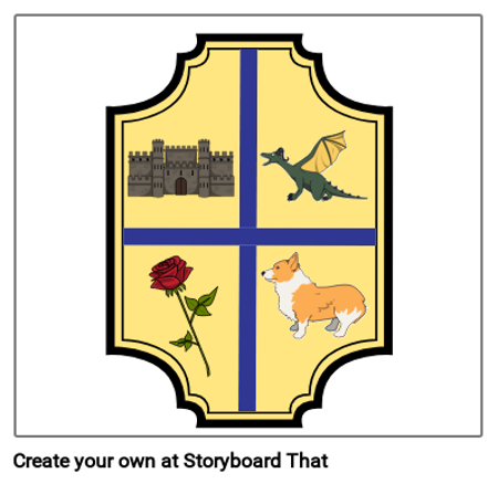 חג של ימי הביניים - סמל של נשק