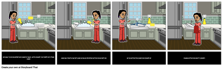 סיפור חברתי - איך לשטוף כלים