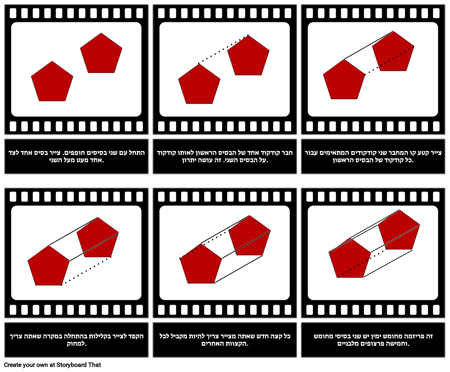 גיאומטרי מוצק - ציור מנסרות