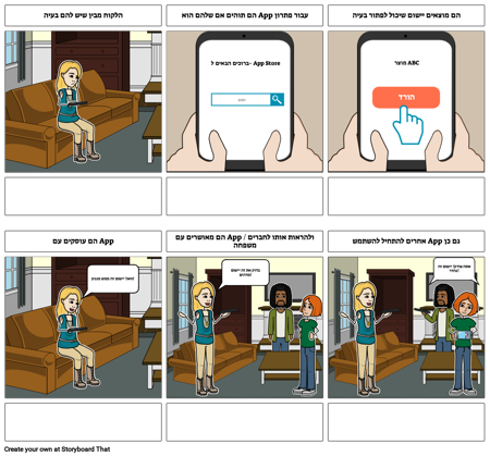 נייד / דף הבית - דוגמה למסע