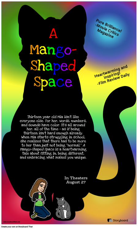 פוסטר סרטי חלל בצורת מנגו