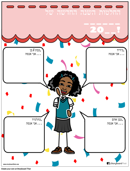 תבנית, החלטות השנה החדשה