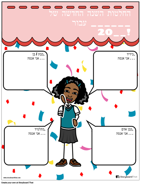 תבנית, החלטות השנה החדשה