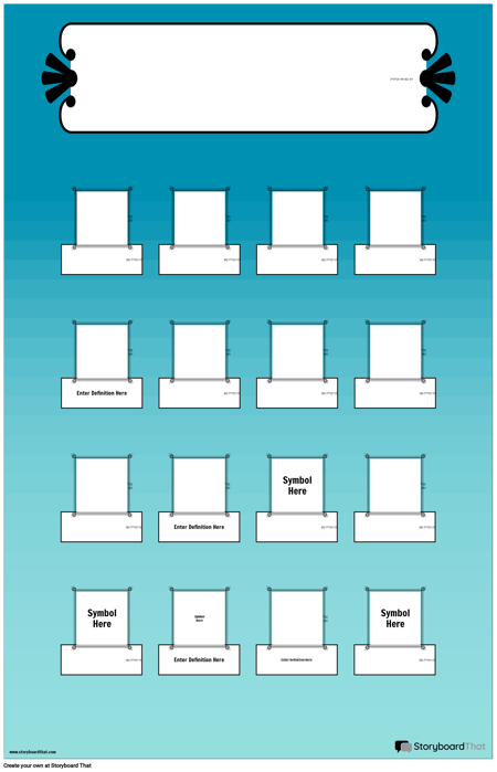 פוסטר הגדרות סמל מתמטיקה