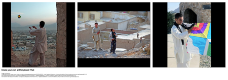 עפיפונים ריצה באפגניסטן