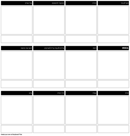 תבנית - המסע של הגיבור