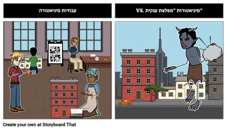 "מפלצת ענק" מיניאטורות