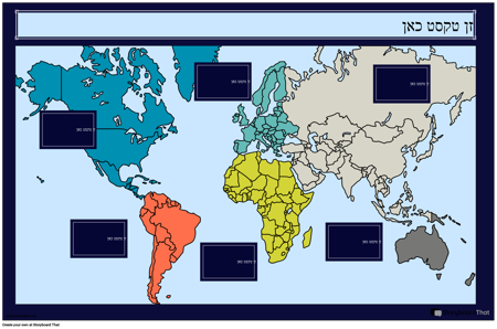 מפת העולם אינפוגרפיקה